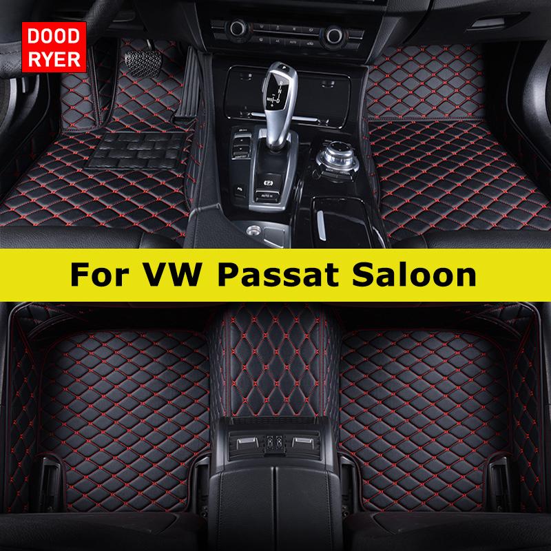 DOODRYER Custom Car Floor Mats For VW Passat Saloon B5 B5.5 B6 B7 B8 B9 Auto Carpets Foot Coche Accessorie