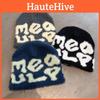 Urban Style Lettered Wool Beanie With Thermal Insulation For Men And Women Cold Weather Gear