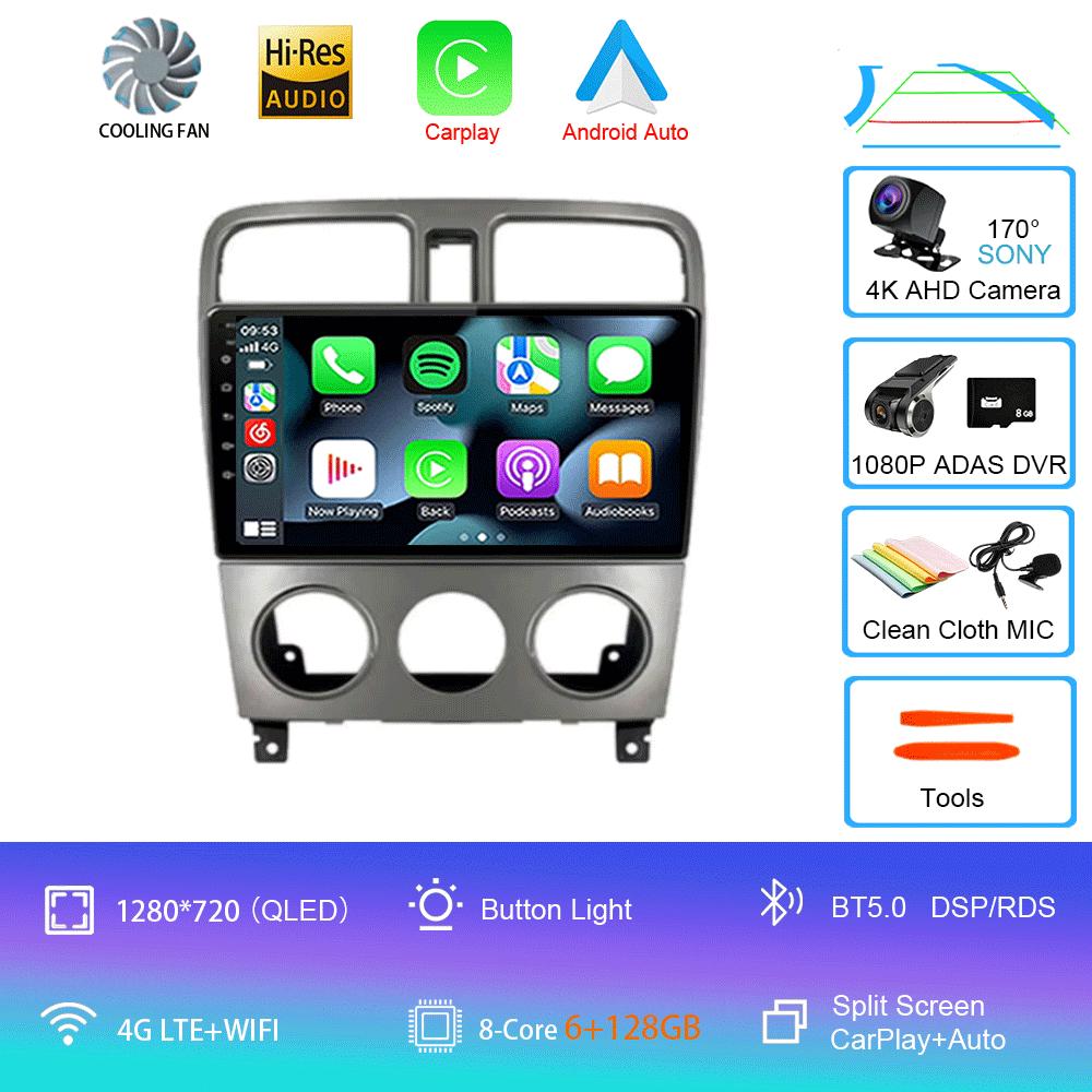 Для Subaru Forester SG 2004 - 2008 Автомобильное радио Android 14 Carplay Навигация GPS Мультимедийный проигрыватель 5GWiFi+4G стерео 2 DIN BT Авто