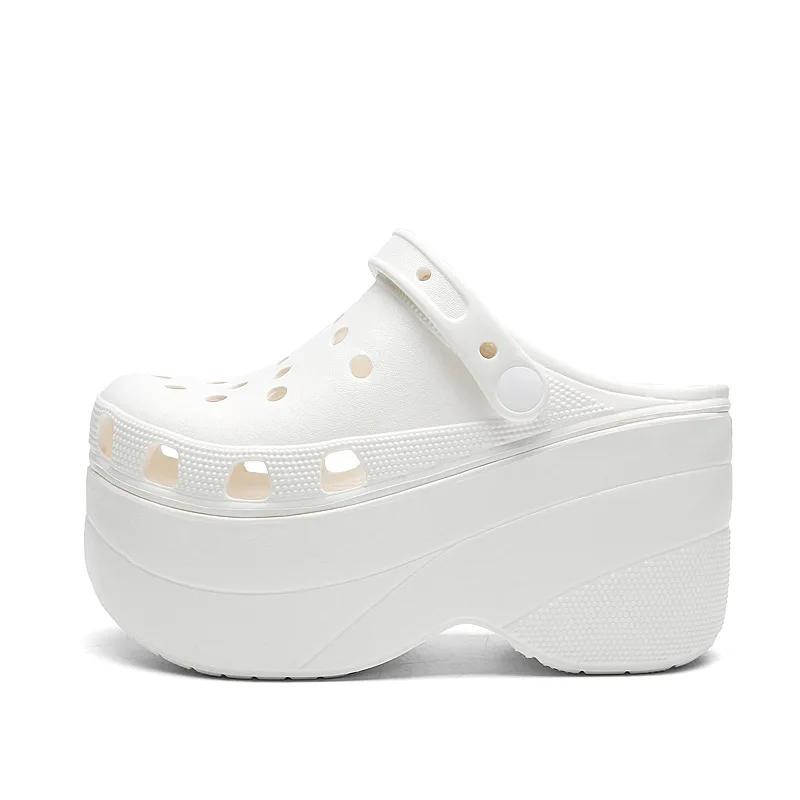 Большие размеры женские сандалии легкие нескользящие повседневные туфли из ЭВА сандалии на плоской подошве сандалии на платформе ультра-высокие каблуки