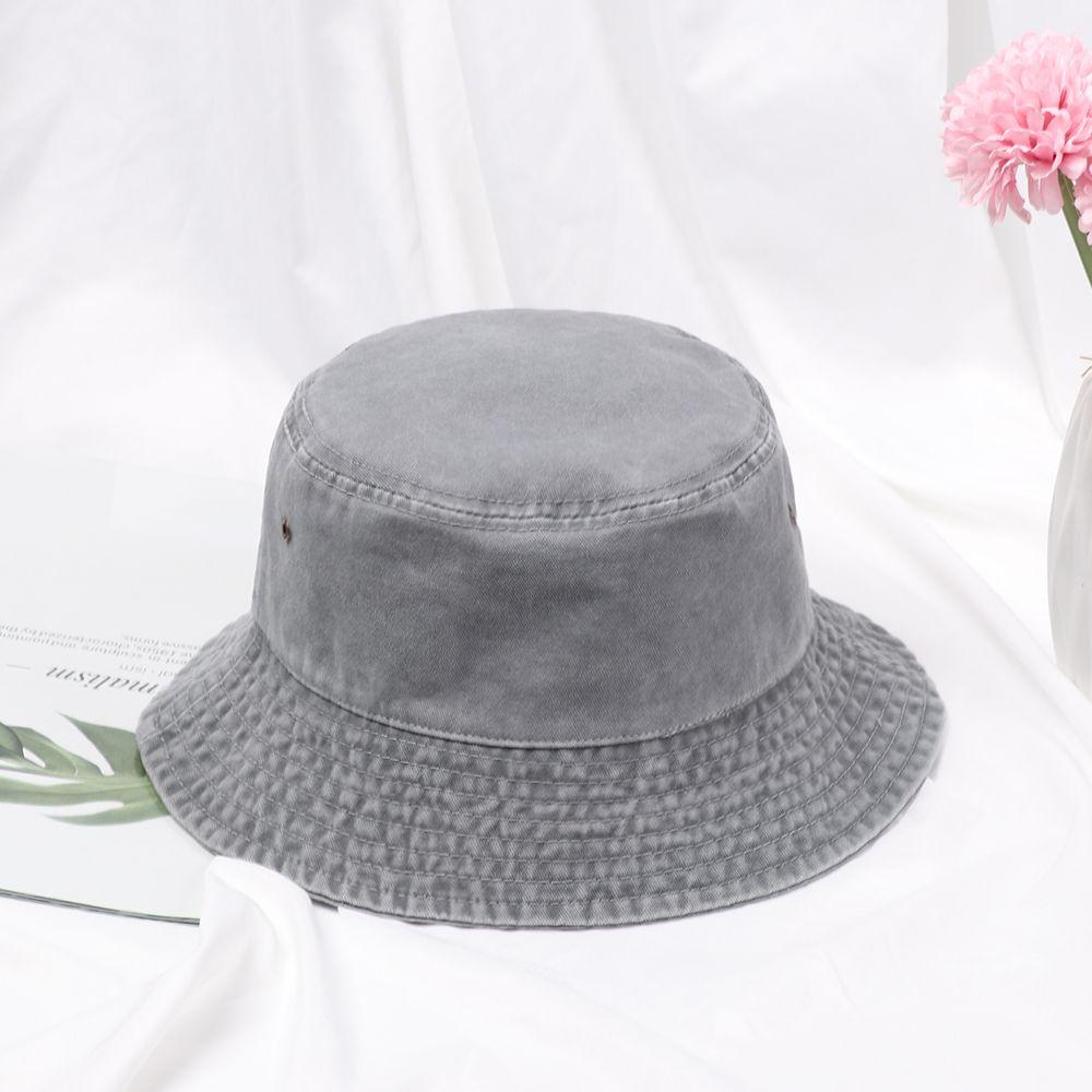 Fashion Women Men Casual Cotton Sun Hat Fisherman Cap Bucket Hat Foldable