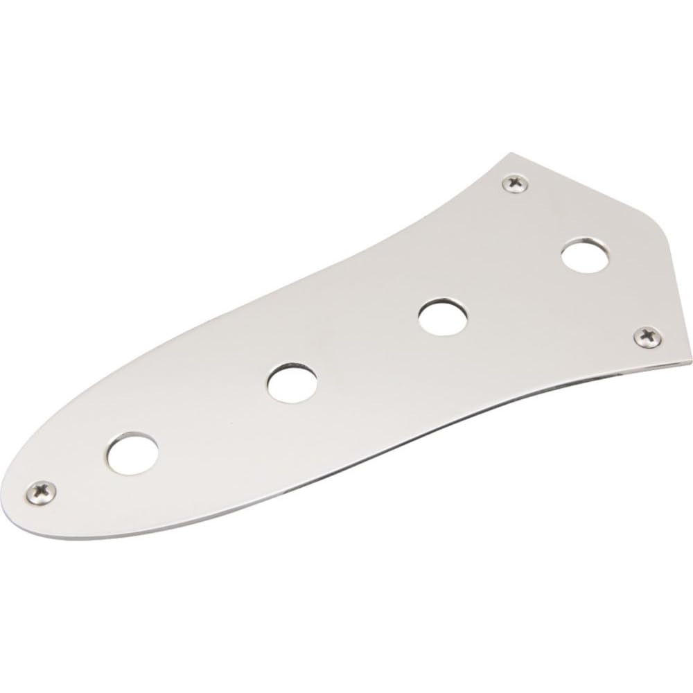 Fender Jazz Bass Control Plates 4-Hole Chrome Replacement Parts