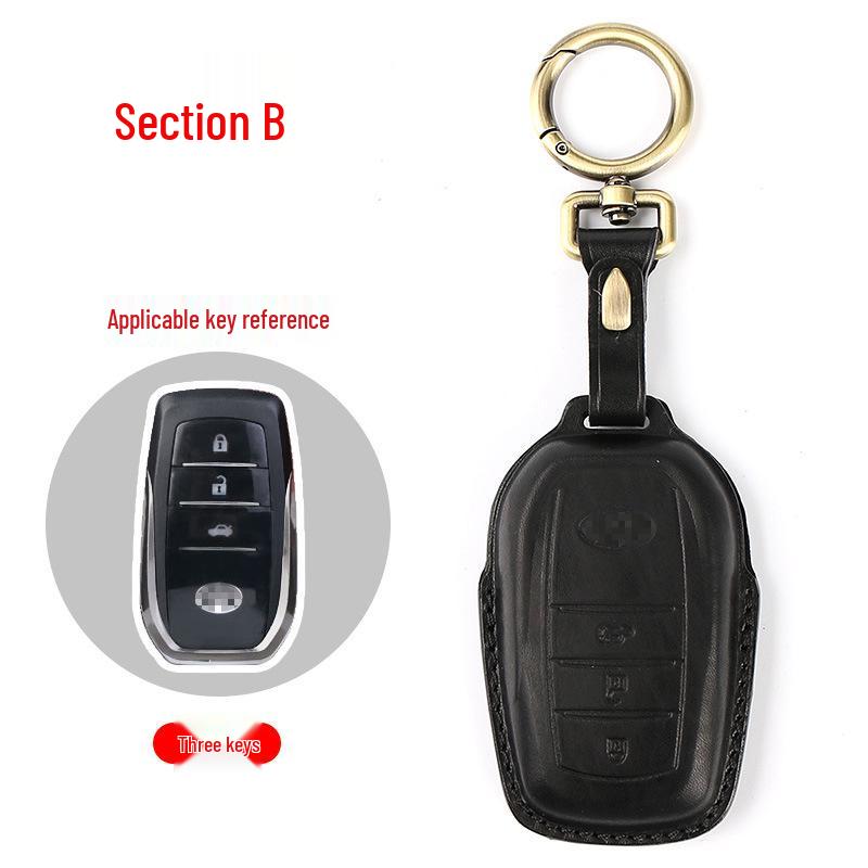 Toyota Key Case for Highlander, Corolla, Prado, RAV4, Levin, Velanda - Car Key Shell & Buckle Bag