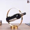 Creative Metal Wine Rack Vintage Wine Bottle Storage And Glass Holder Bar Home Decoration Display Stand