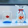 Креативное украшение для аквариума Милая стеклянная рыбка ручной работы Настольное украшение Домашнее украшение