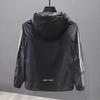 2024 Spring & Autumn Men's Hooded Sports Windbreaker - Loose, Lightweight, Fashion Jacket