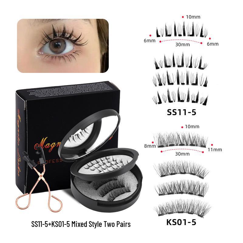 New Style Magnetic False Eyelashes Set: Voluminous In-Stock Eyelashes