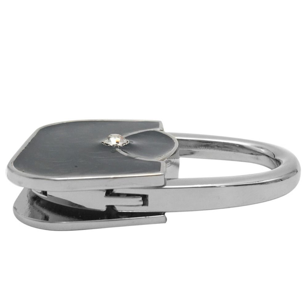 Metal Foldable Hook Table Hook Portable Bag Shape Design Folding Handbag Purse Bag Cloth Hanger Desk Racks Multi-Purpose Hooks