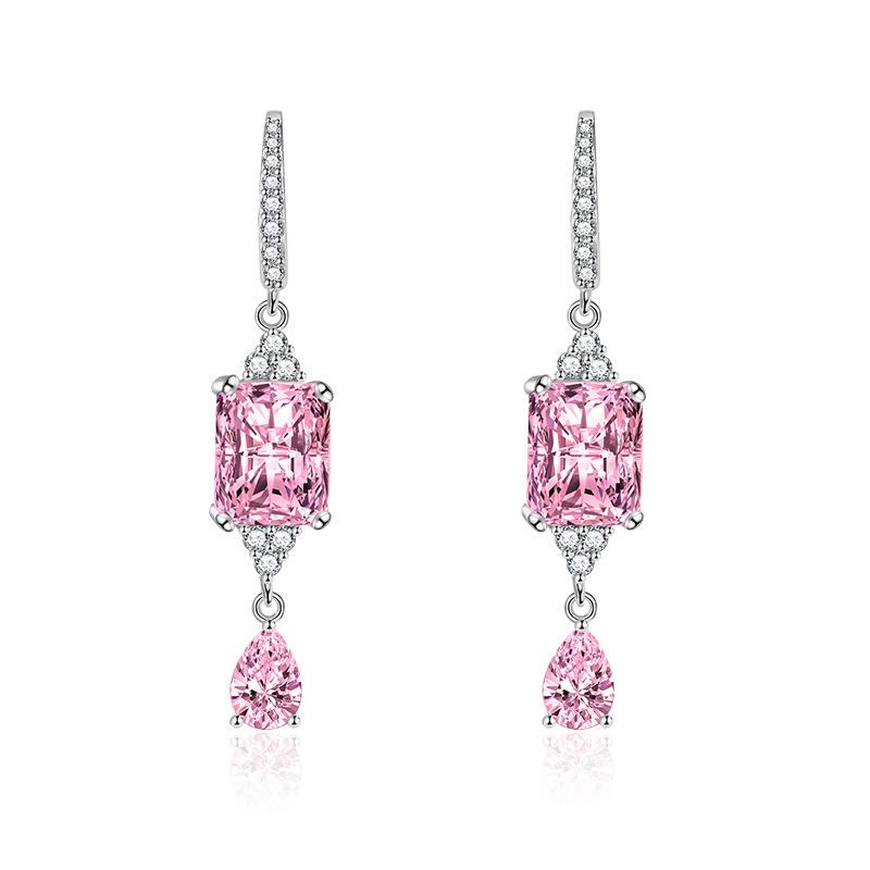 Sace Gems Classic Copper Alloy Zircon Earrings Ladies Jewelry Wedding Promise Party Gift