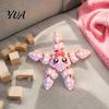 Poseable Starfish Figure 3D Printed Articulated Figure, Flexible Cartoon Fidget Toy, Sea Animal Ornament for Desktop Decor, Schoolbag Accessory