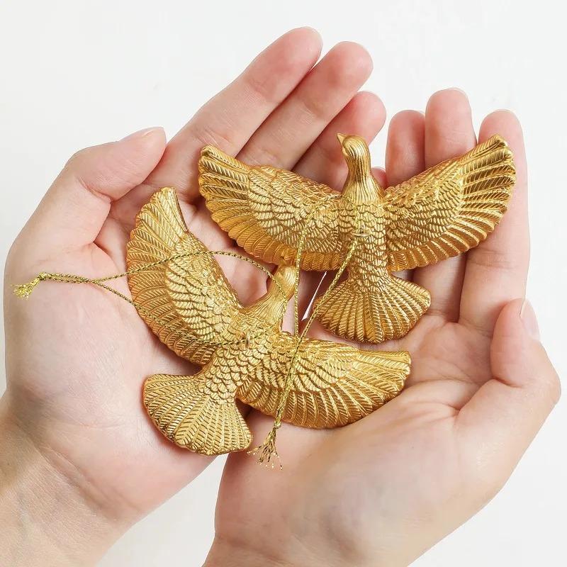 New Year Christmas Ornament White Peace Dove with Rope Friendship -Home Alone Decorate Christmas Trees Best Gift Someone Special