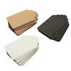 100Pcs 5x3cm Kraft Paper Hanging Tag Packaging Label DIY Wedding Party Gift Decor