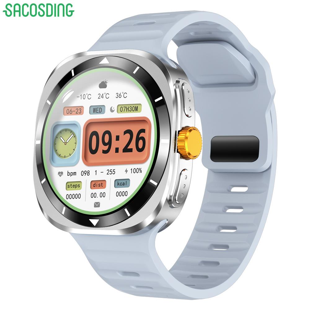 2024 Новые NFC-часы F7 Ultra Bluetooth Call Smart Watch Мужские AMOLED-экраны Многофункциональные спортивные фитнес-трекеры Женские умные часы для здоровья