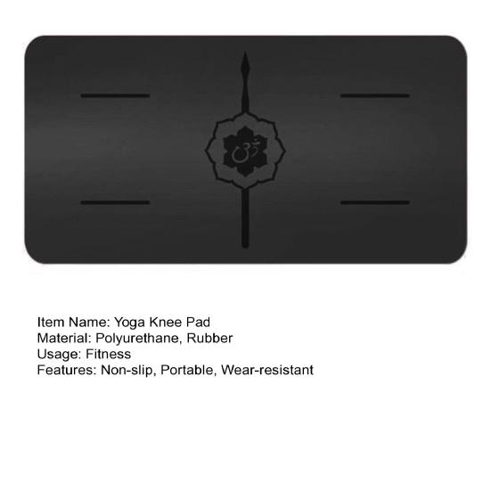 Коврик для фитнеса в тренажерном зале Экологичный Стабильный опорный износоустойчивый Коврик для фитнеса в тренажерном зале Коврик для фитнеса в помещении Спортивный коврик для йоги Наколенник для йоги