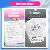Transparent A3 File Folder Gradient Color Insert Paper Storage Booklet Document Organizer  Students