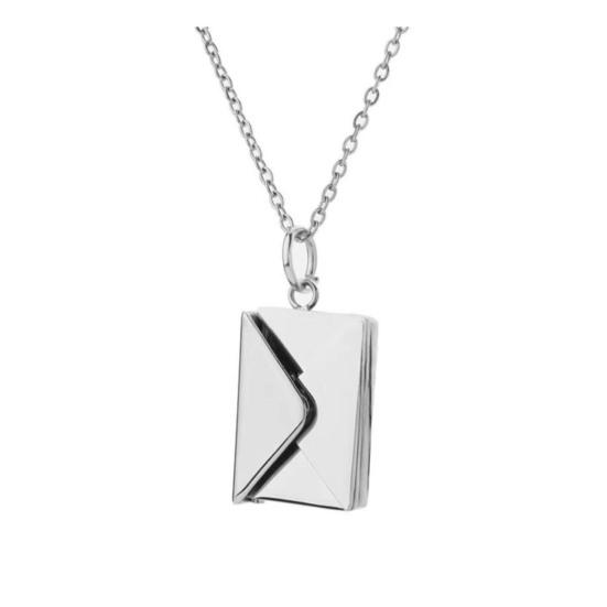 Креативное ожерелье с подвеской в ​​виде конверта, регулируемая длина, женское ожерелье на день рождения, подарок на День святого Валентина