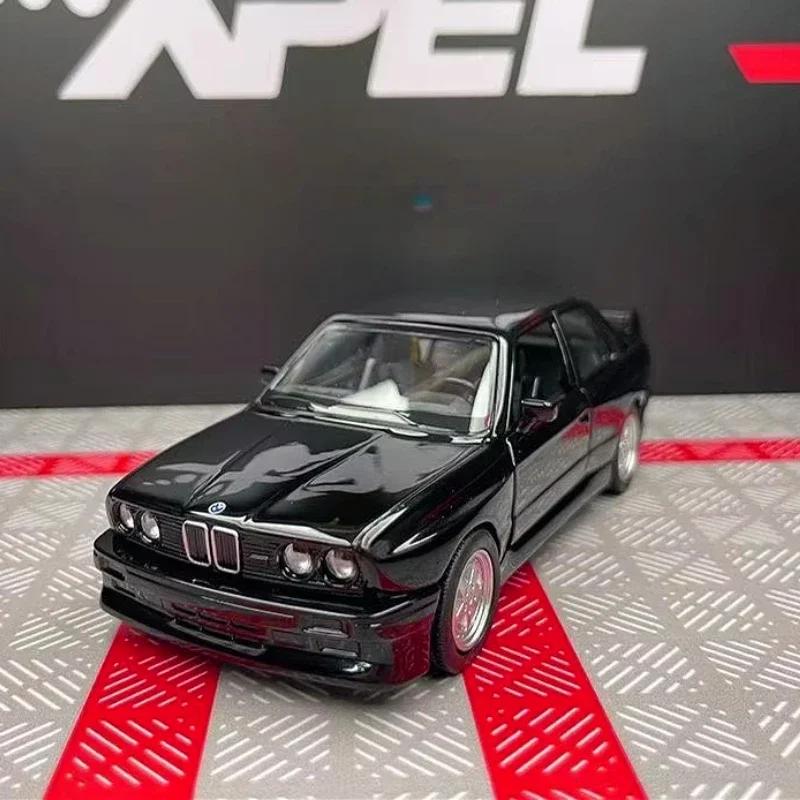 Масштаб 1/36 BMW M3 1987 Игрушечные модели машинок Литые литые двери открываются и откидываются назад Ретро-модели машин для детей Подарочная коллекция для мальчиков