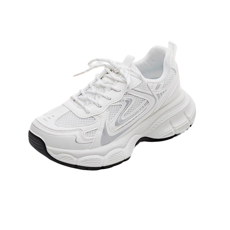 Осенние модные кроссовки с чувством дизайна, дышащие, универсальные, легкие, фиолетовые кроссовки папы, женские