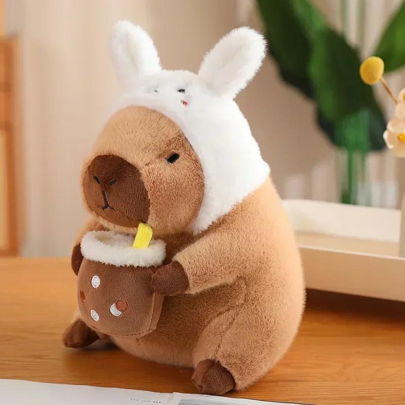 Kawaii аниме капибара хлеб плюшевые игрушки креативные мягкие игрушки капибара тост кукла девочка игрушки на день рождения подруга милый подарок