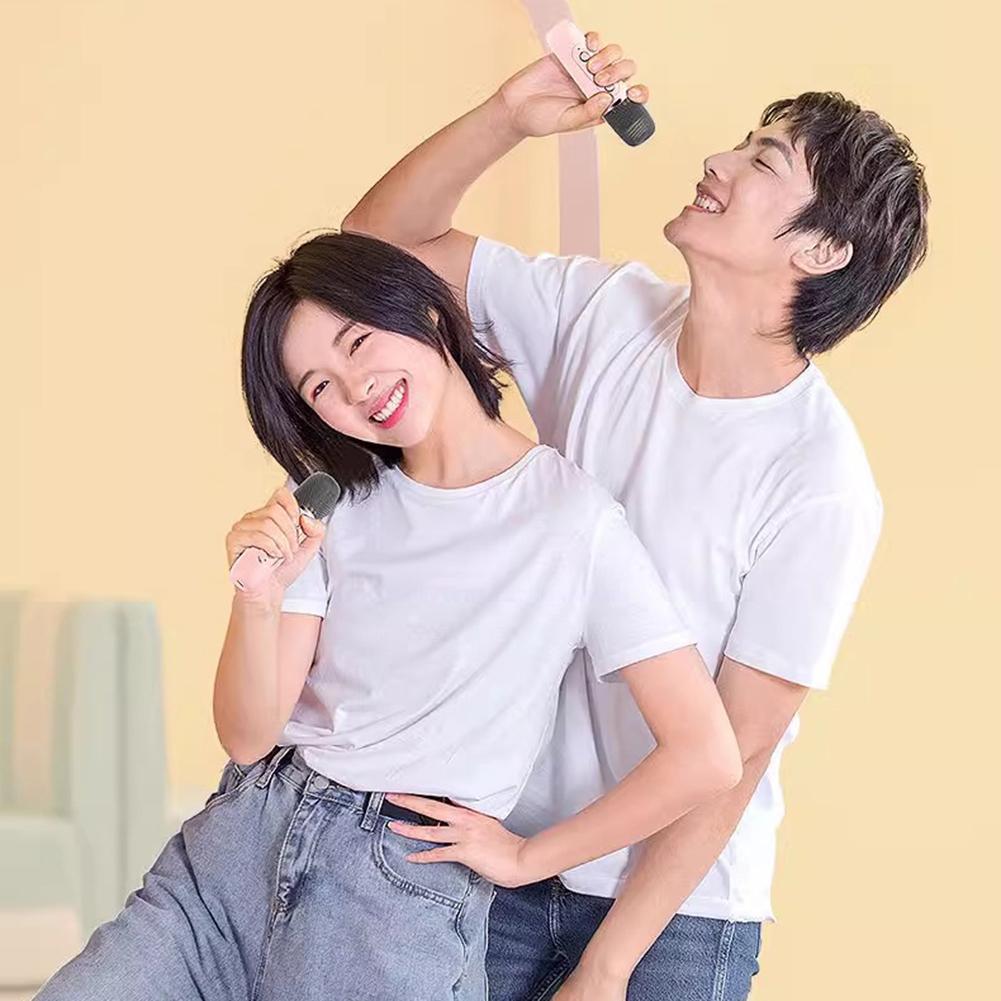 Совместимый с Bluetooth 5.3 RGB многоцветный динамик многоразовый караоке-машина игрушка A