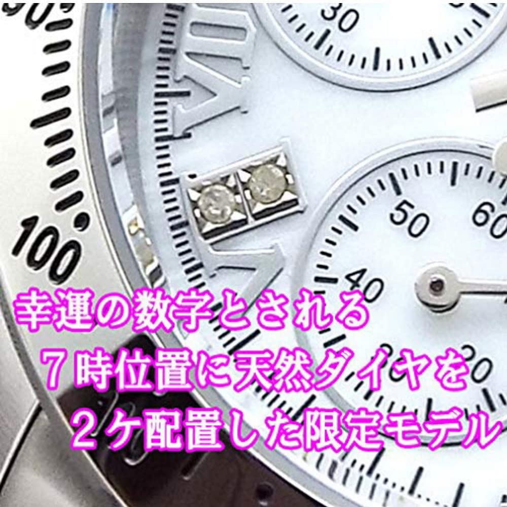 Женские часы с тахиметром и хронографом Оснащены японским механизмом Натуральный белый материал циферблата Водонепроницаемость до 10 АТМ Инструмент для регулировки ремня