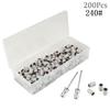 200 шт., шлифовальные ленты для ногтей с коробкой для хранения, набор пилочек для ногтей, шлифовальная машина для маникюра, фреза для ногтей 180/240