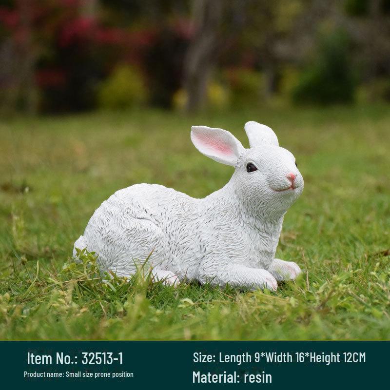 Садовые фигурки кроликов из смолы: Декоративные имитационные животные