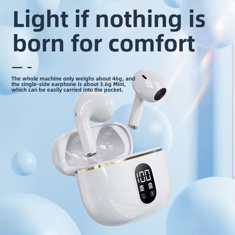 X87 Wireless Bluetooth 5.4 Earbuds, TWS Stereo In-Ear Headphones with Long Battery Life and Noise Cancelling