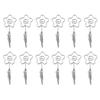 12pcs 2.8in Double Headed Memo Clip Metal Card Holder Wire Photo Clamp for Hanging Photo Display