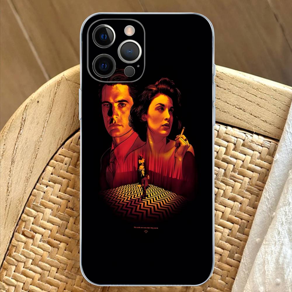 YNDFCNB Добро пожаловать в Твин Пикс Прозрачный Чехол Для Телефона Для IPhone 16 15 14 13 12 11 Pro Max Plus Мягкая Крышка