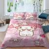 Cartoon My Melody soft and comfortable duvet cover, children's bedding set gift, extra large size, multiple sizes available.