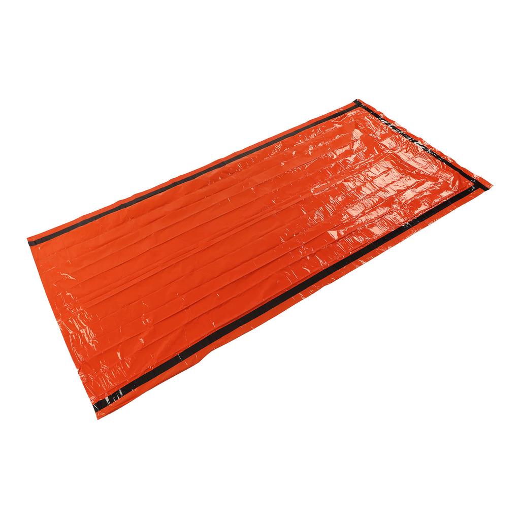 Аварийный спальный мешок для выживания Термоизоляция ПЭ Алюминиевая пленка Мешок-бивак для выживания с сумкой для хранения для улицы