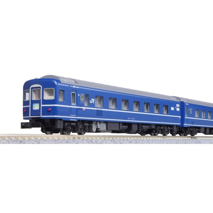 KATO N Gauge 14 Series 500 Sleeper Express "Marimo/Ooyuki/Rishiri" 7-Car Set 10-1953 Railway Model Passenger Car Blue 1/150