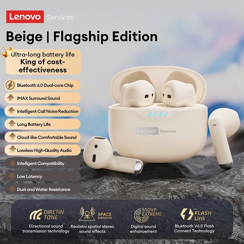 Оригинальные Bluetooth 6.0 наушники Lenovo LE259 Беспроводные наушники HIFI Игровые с шумоподавлением Наушники для тренировок Воспроизведение музыки Стерео Спортивные наушники