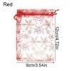 Strap Snowflake Design Organza Bags Drawstring Candy Pouch Gift Pouches Jewelry Packaging Bags