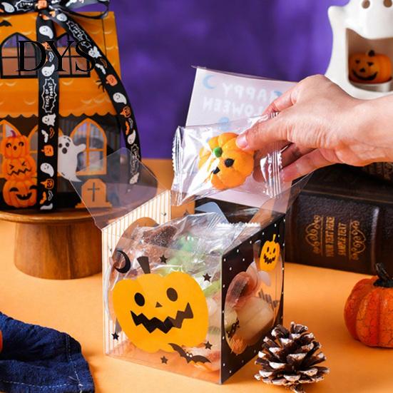Коробки для печенья 10 шт., Хэллоуинские коробки для угощений, Милые маленькие коробочки для подарков на вечеринку, Контейнер в форме замка для сладостей на праздник