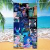 Western Anime Pattern Soft Thick Microfiber Large Towel For Children Beach Swimming
