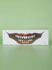 Halloween Body Art Colorful Halloween Horror Big Mouth Face Sticker Tattoo Sticker Funny Makeup Party Waterproof Color Sticker