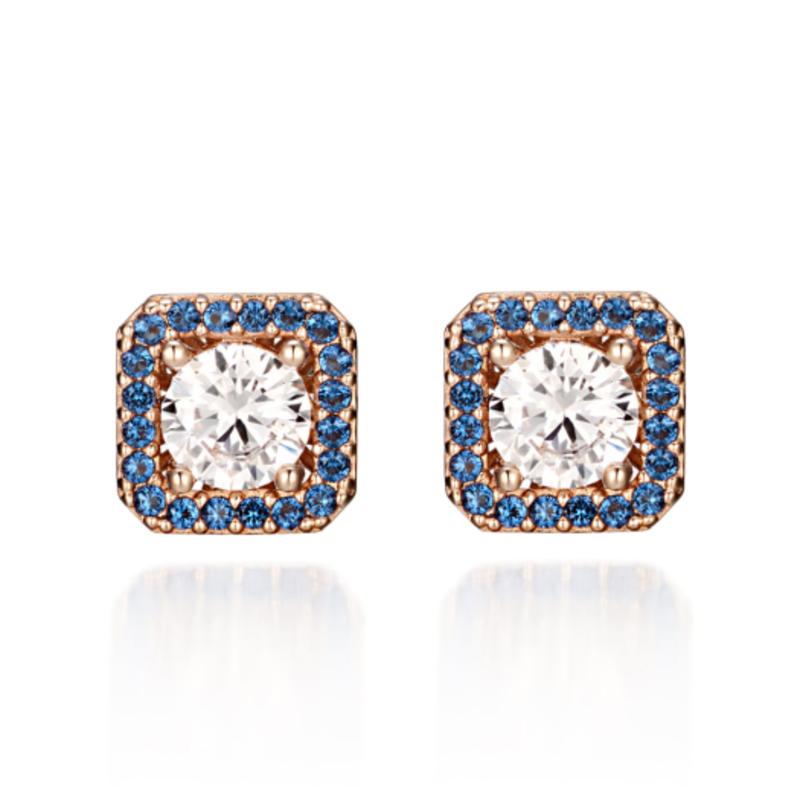 ELLE Jewelry 14k Gold Blooming Square Earrings ELGPEE043