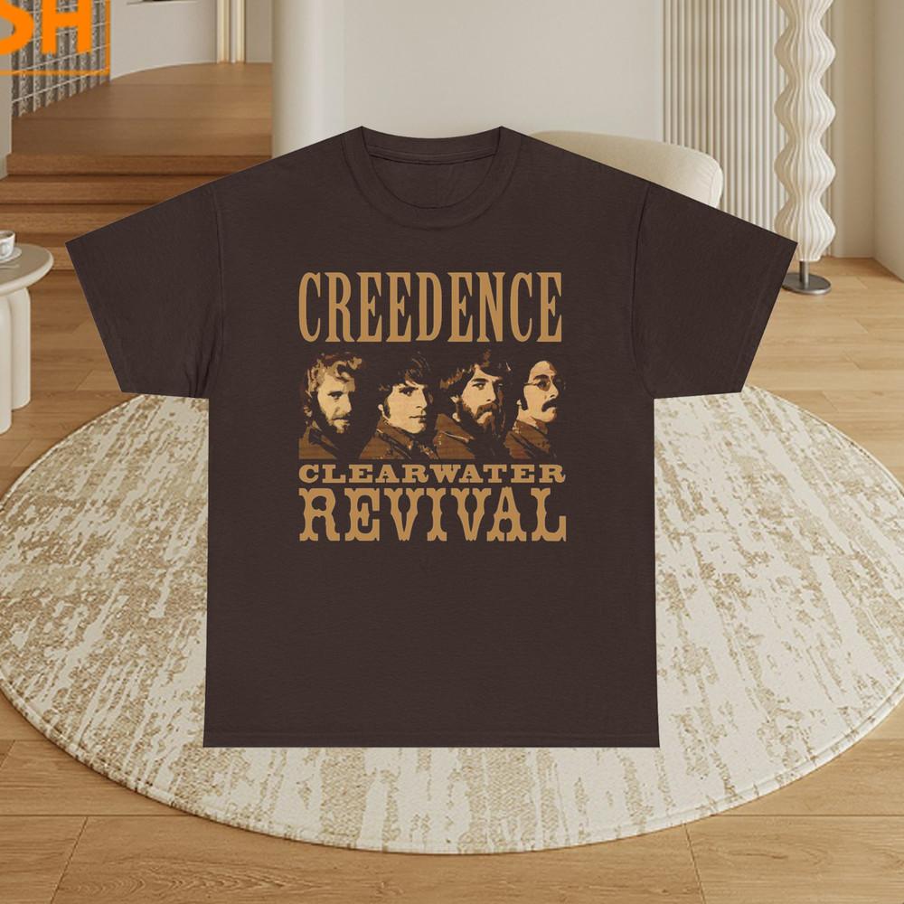 НОВАЯ хлопковая футболка Creedence Clearwater Revival Темный шоколад Полный размер S-5XL SN201 Унисекс футболка