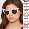 Солнцезащитные очки в форме сердца Женские Кошачий глаз Женские Солнцезащитные очки Бренд Ретро Любовь Черный Белый Очки Мужские Защита от солнца УФ400