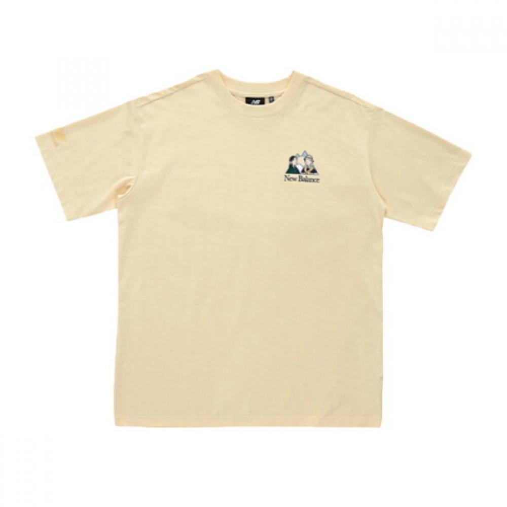 New Balance ShorT Sleeve T shirT Ivy Boy And Girl Backpacking Uni Xqs Nbnec2l303 30