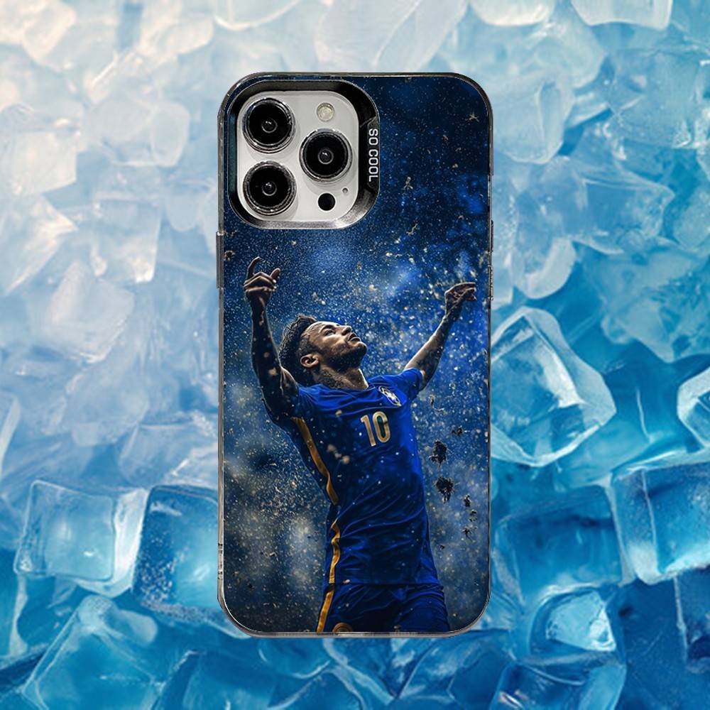 Футбольный чехол для телефона N-NeYmAr 10 для iPhone 16,15,14,13,12,11,Mini,Pro,SE,MAX Белый Матовый Ударопрочный Чехол