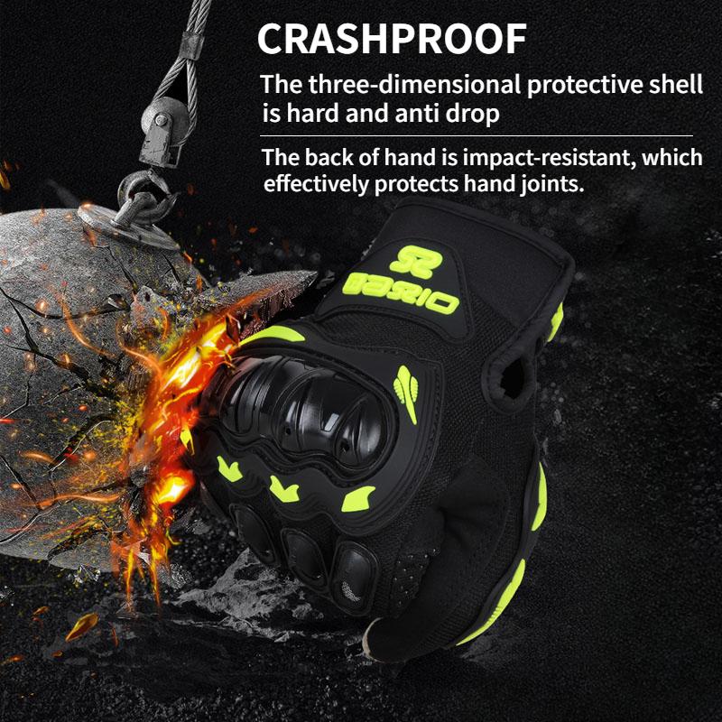 Нескользящие Износостойкие Летние Дышащие Мотокроссовые Перчатки для Гонки Полнопалые Мотоциклетные Перчатки Перчатки для Мотоциклиста Biker с Сенсорным Экраном