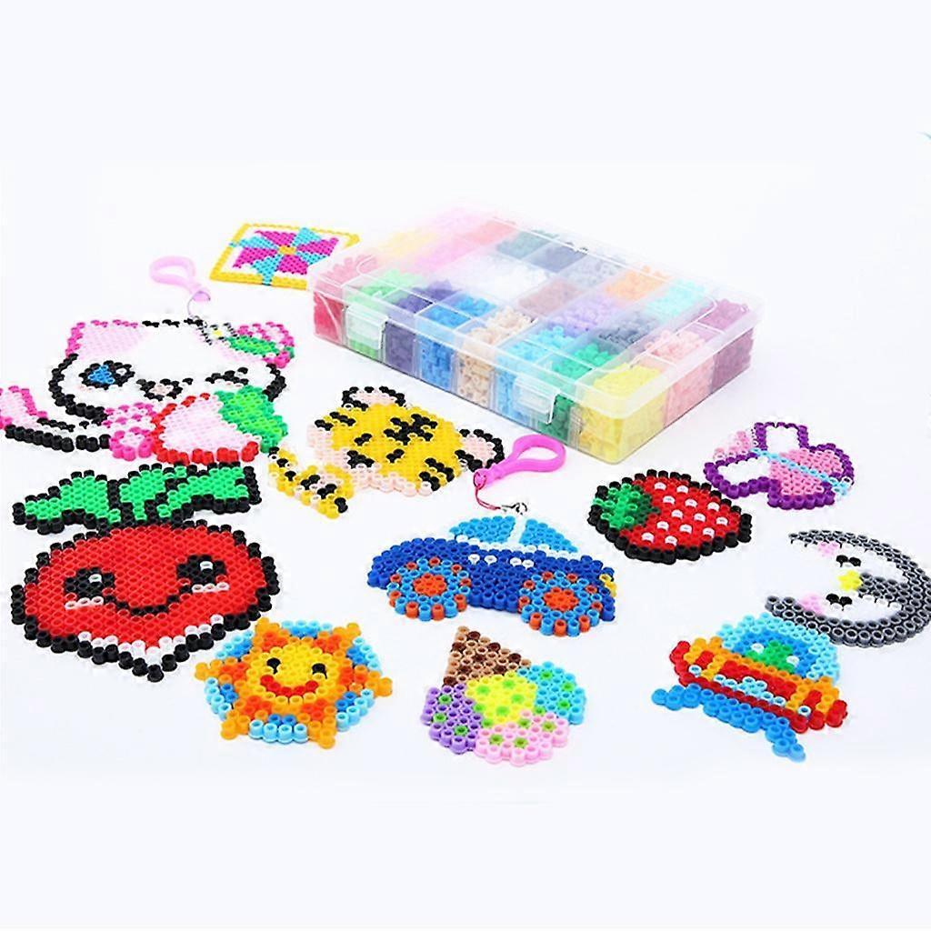 5mm Fuse Beads Kit 24 Colors Ironing Paper Perler Beads for Kids DIY Beading Toy