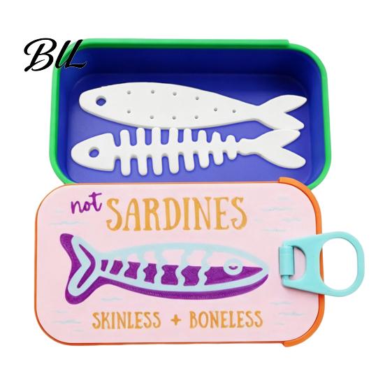 Retro Sardine Can Jewelry Box Storage Box, Portable Anti-tangle Travel Case, Plastic Case Lightweight Organizer for Necklaces And Earrings Earring