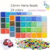 2.6mm Perler Hama Beads Kit DIY Make Puzzle 3D Puzzle Beads Hama Beads Box  Children Toy