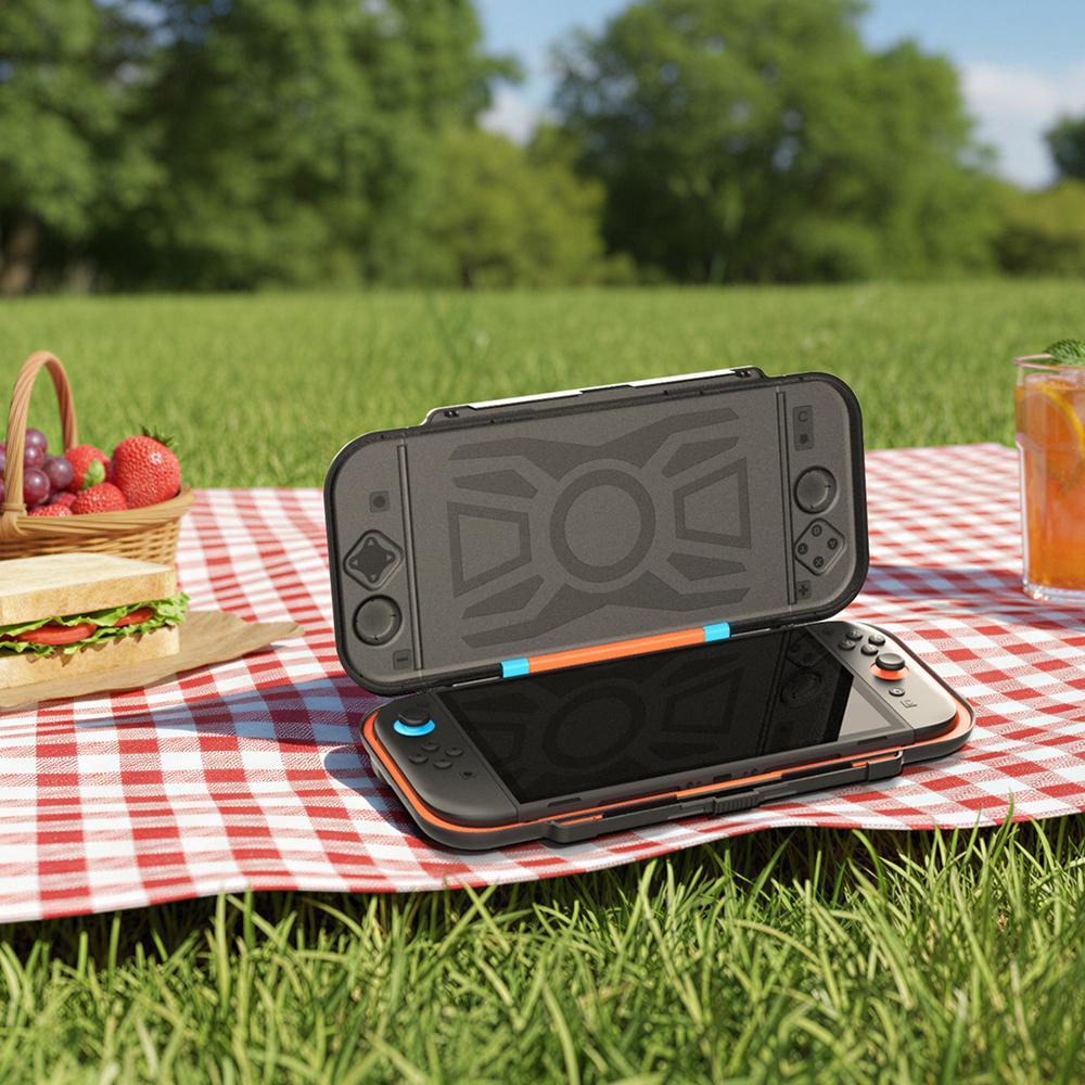 DOBE FOMIS ELECTRONICS TNS-51112 Для Nintendo Switch 2 Чехол для переноски Игровая консоль Жесткий защитный чехол с 14 слотами для игровых карт
