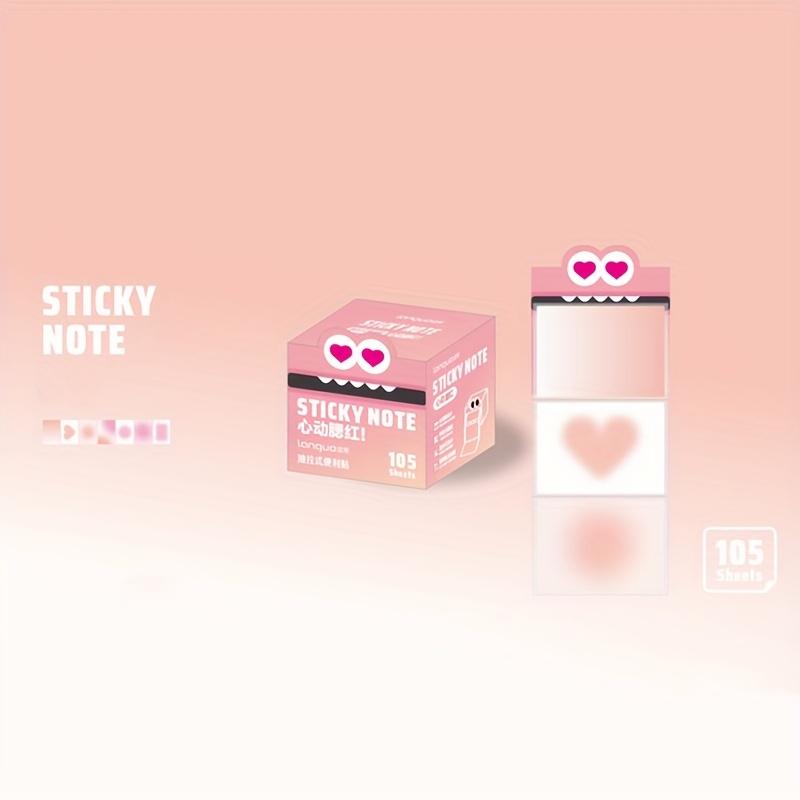 105 листов/коробка Прозрачные самоклеящиеся блокноты Kawill для заметок, офиса, школы, для самостоятельного использования.