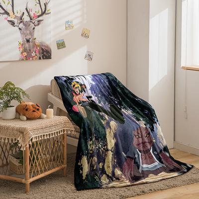 Мультсериал Двусторонний Фланелевый Плед с 3D Цифровой Печатью